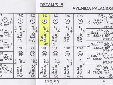 Terreno en Venta en Santa Rosa, USD 85.000
