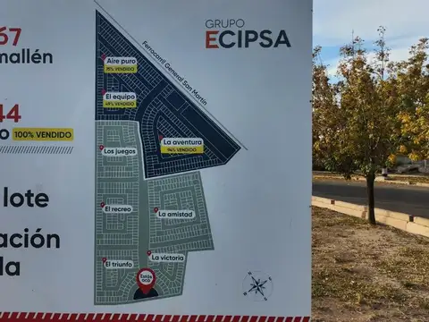 Venta Lote Natania 44 Sector El Triunfo Guaymallen