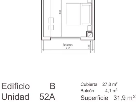 Departamento en Venta de Monoambiente