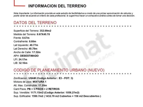 Excelente Terreno en Floresta- Lideres en Terrenos