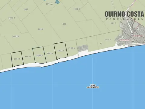 Campo en venta con frente al Mar en Tres Arroyos 139,2 Ha