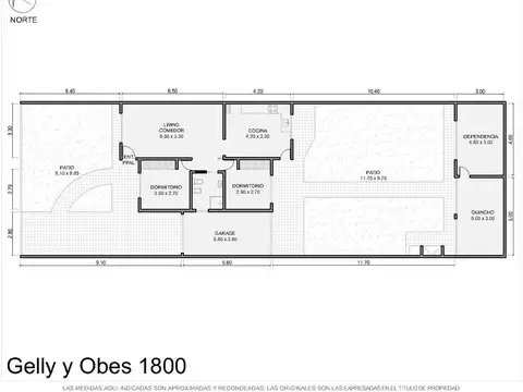 Casa 4 ambientes con 1 baño