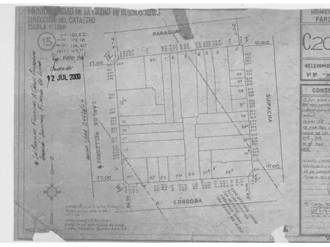 Terreno en Venta 11,86  mts Frente