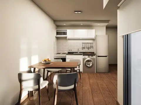 Departamento 2 ambientes con 1 baño
