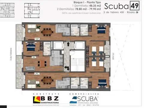 Departamento en Venta de 1 dormitorio