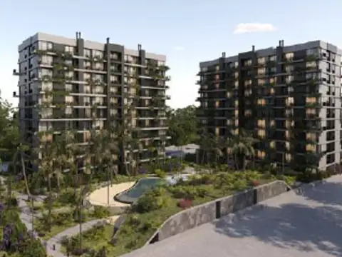 Departamento dos ambientes con Jardín y Parrilla en Venta - Remeros Brickell