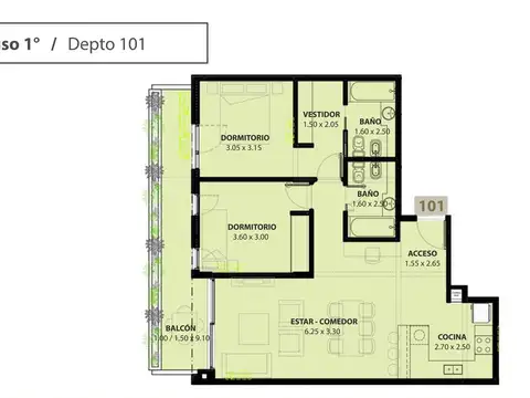 Departamento en Venta al Noreste