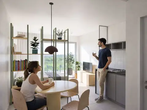 Departamento Monoambiente con 1 baño