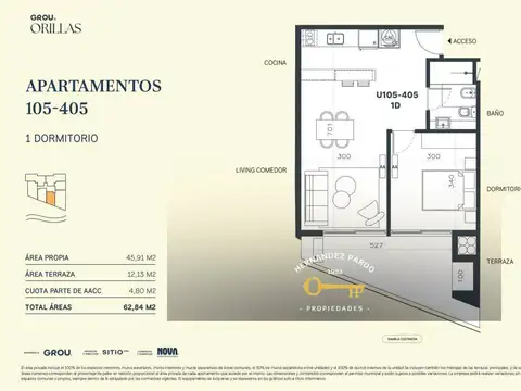 Departamento en Venta de 2 dormitorios