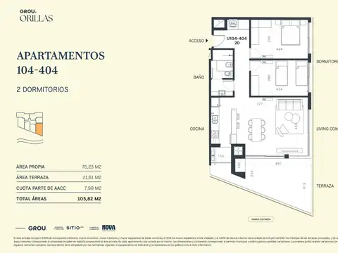 Departamento en Venta en Ciudad de la Costa, USD 320.390