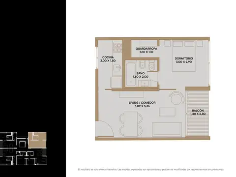 Departamento en Venta de 2 ambientes