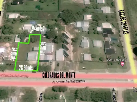 Terreno en Venta de 947,0 m2