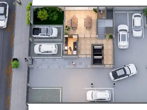 Cochera en venta en El Palomar, edificio en pozo.