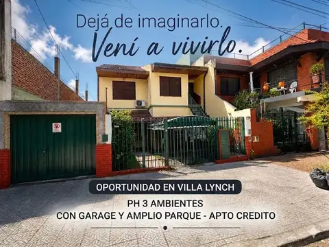 VENTA PH 3 AMB JARDIN GARAGE SAN MARTIN CREDITO