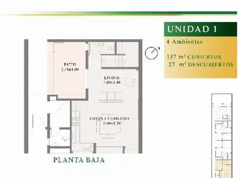 Departamento en Venta al Noreste
