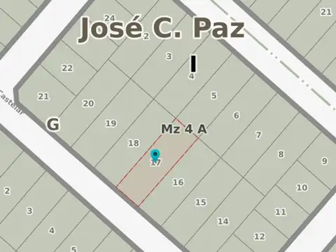 Terreno en Venta en José Clemente Paz, USD 43.000