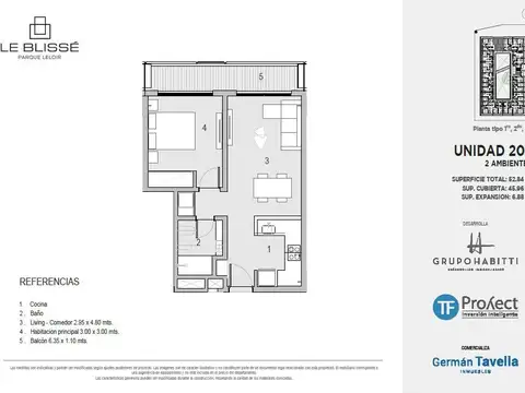 Av. Martín Fierro 3100, Piso 2º