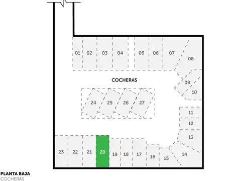 Cerrito y J. M. de Rosas - Cochera.
