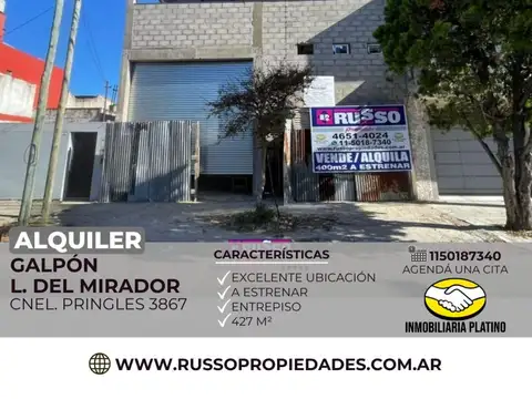Alquiler Galpón en Lomas del Mirador, La Matanza