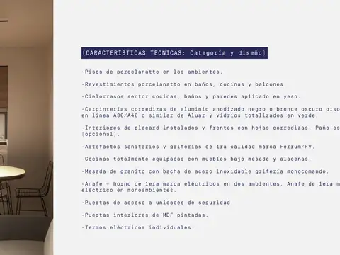 Departamento en Venta de Monoambiente