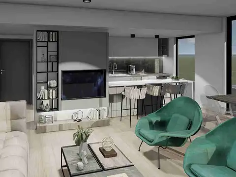 Departamento 3 ambientes con 2 baños