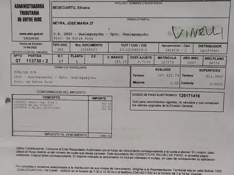 Terreno en Venta de 1175,0 m2