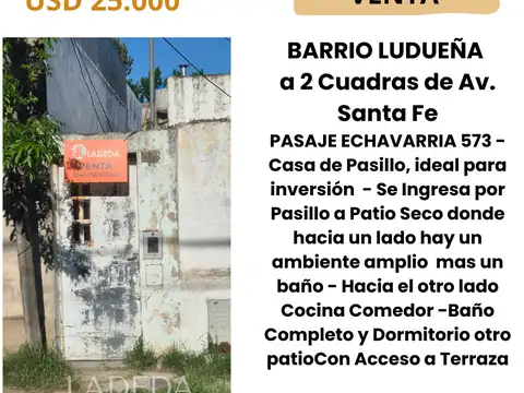Casa en venta en Ludueña