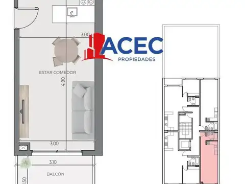 Departamento en Venta Apto profesional