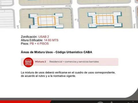 Terreno en Venta en Villa Urquiza, USD 328.000