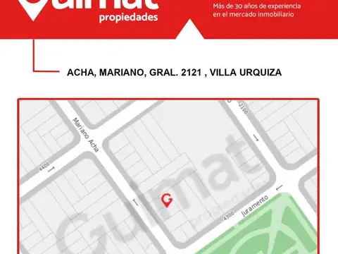 Terreno en Venta en Villa Urquiza, USD 380.000