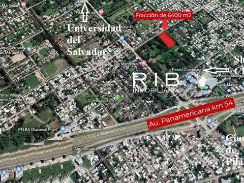 6400 m2-Al lado Paseo Champagn