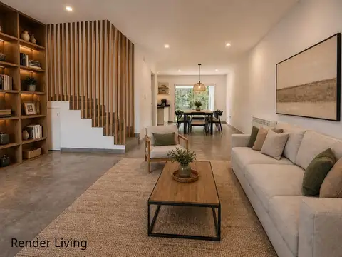 Casa 3 ambientes con 2 baños