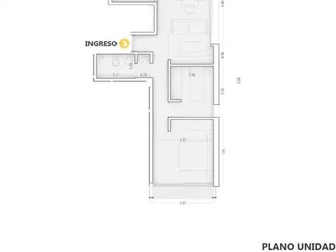 Venta departamento 1 dormitorio Rosario