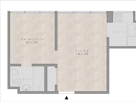 Departamento en Venta de 2 ambientes