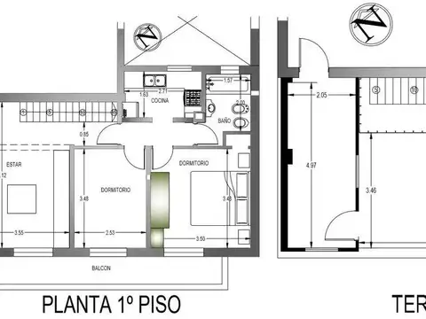 Depto Tipo Casa en Venta en Colegiales, USD 194.990