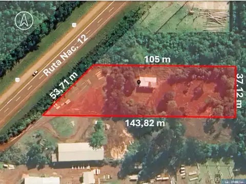 VENTA! Terreno sobre la RUTA 12- MISIONES