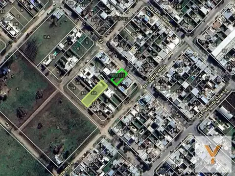 Terreno en Venta 25  mts Fondo
