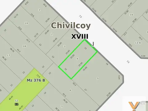 Terreno en Venta 12  mts Frente