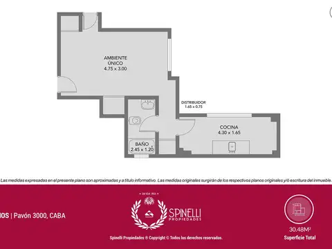 Departamento en Venta de Monoambiente