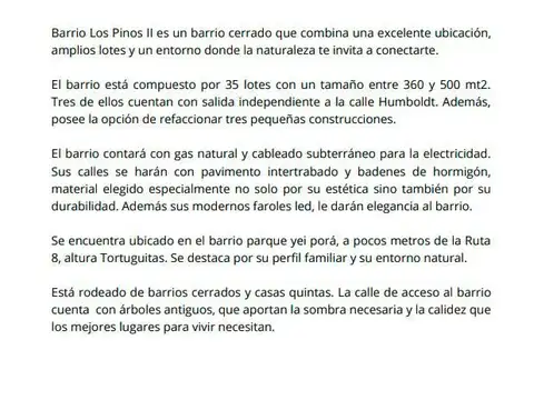 Terreno en Venta de 350,0 m2