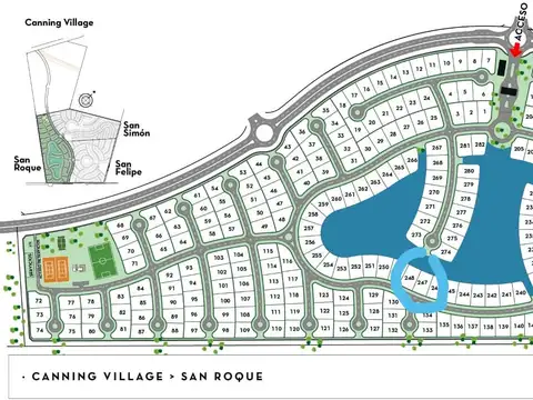 VENTA DE LOTE CON FONDO AL LAGO EN EL BARRIO PRIVADO SAN ROQUE EIDICO, CANNING VILLAGE