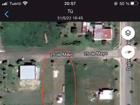 Terreno en Venta 10  mts Frente