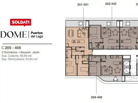 Departamento en Venta al Sur