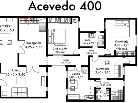 Depto Tipo Casa en Venta en Villa Crespo, USD 440.000