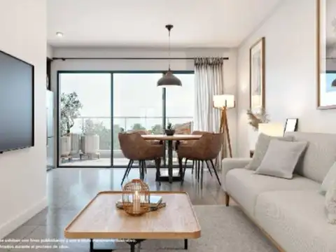 Departamento 2 ambientes con 1 baño