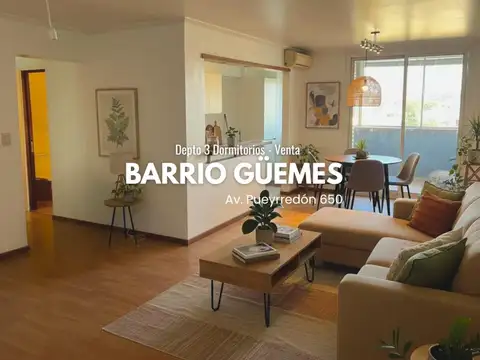 Departamento 3 dorm + cochera