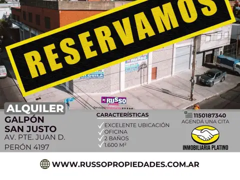 Alquiler Galpon - San Justo