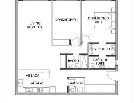 Departamento en Venta de 3 ambientes