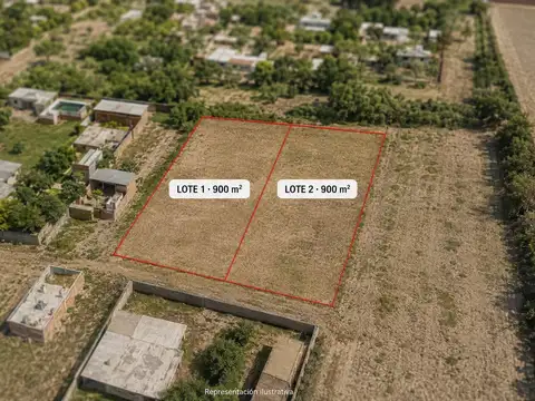 Terreno 1.800 m² totales con escrituras individual
