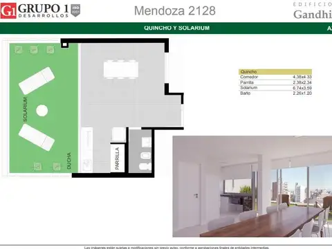 Departamento en Venta de 1 ambiente
